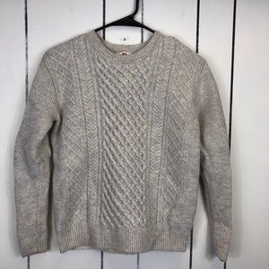 Levi’s Wool Cable Knit Sweater Sz S